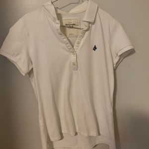 Abercrombie & Fitch white polo